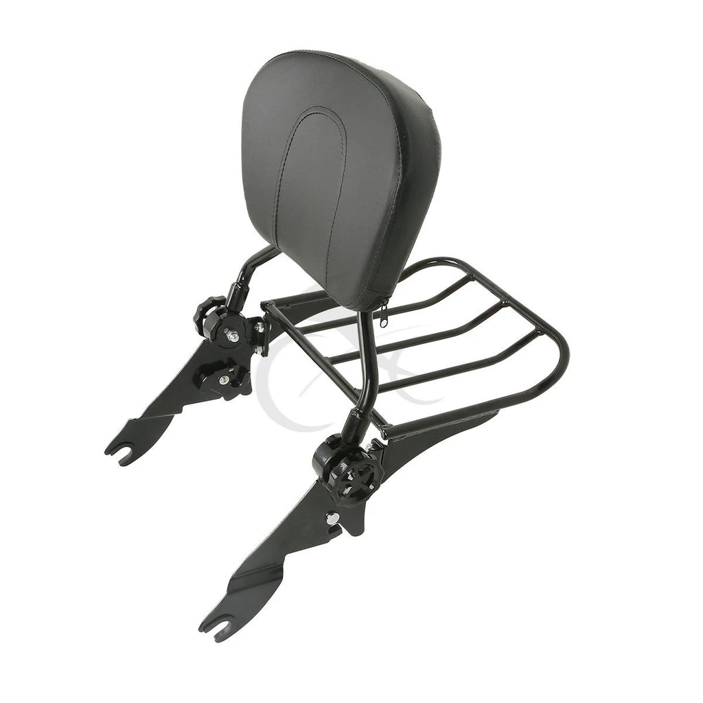 Detachable Backrest Sissy Bar Rack Docking Kit for Harley Touring (2009–2013)