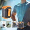 Portable USB Waist Fan with Neck Clip and Rechargeable Battery