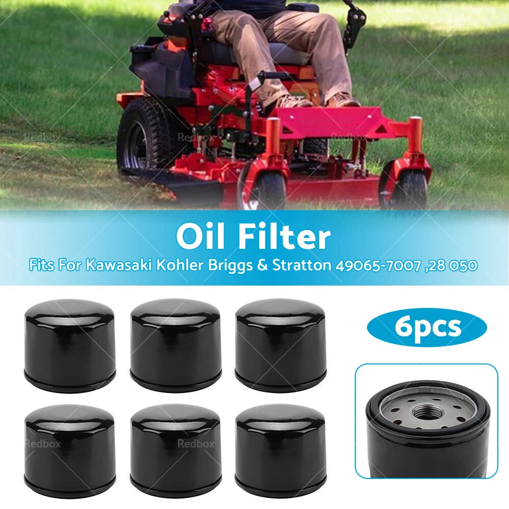 6x Oil Filter for Kawasaki Kohler Briggs & Stratton (49065-7007, 28 050)
