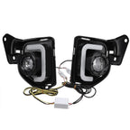 LED Daytime Running Lights with Turn Signal Fog Lamp for Toyota Hiace (2014–2018)