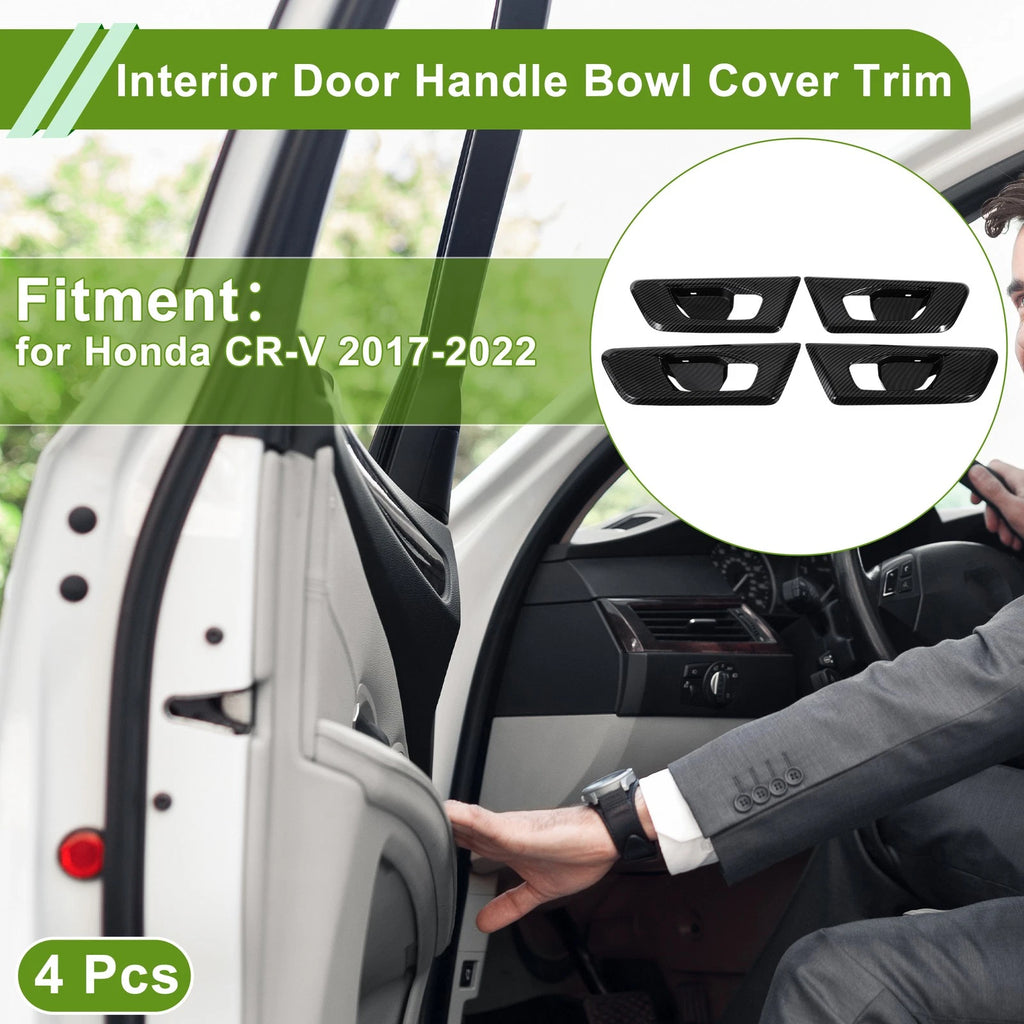 Set of 4 Interior Door Handle Bowl Cover Trim for Honda CR-V (2017–2022)