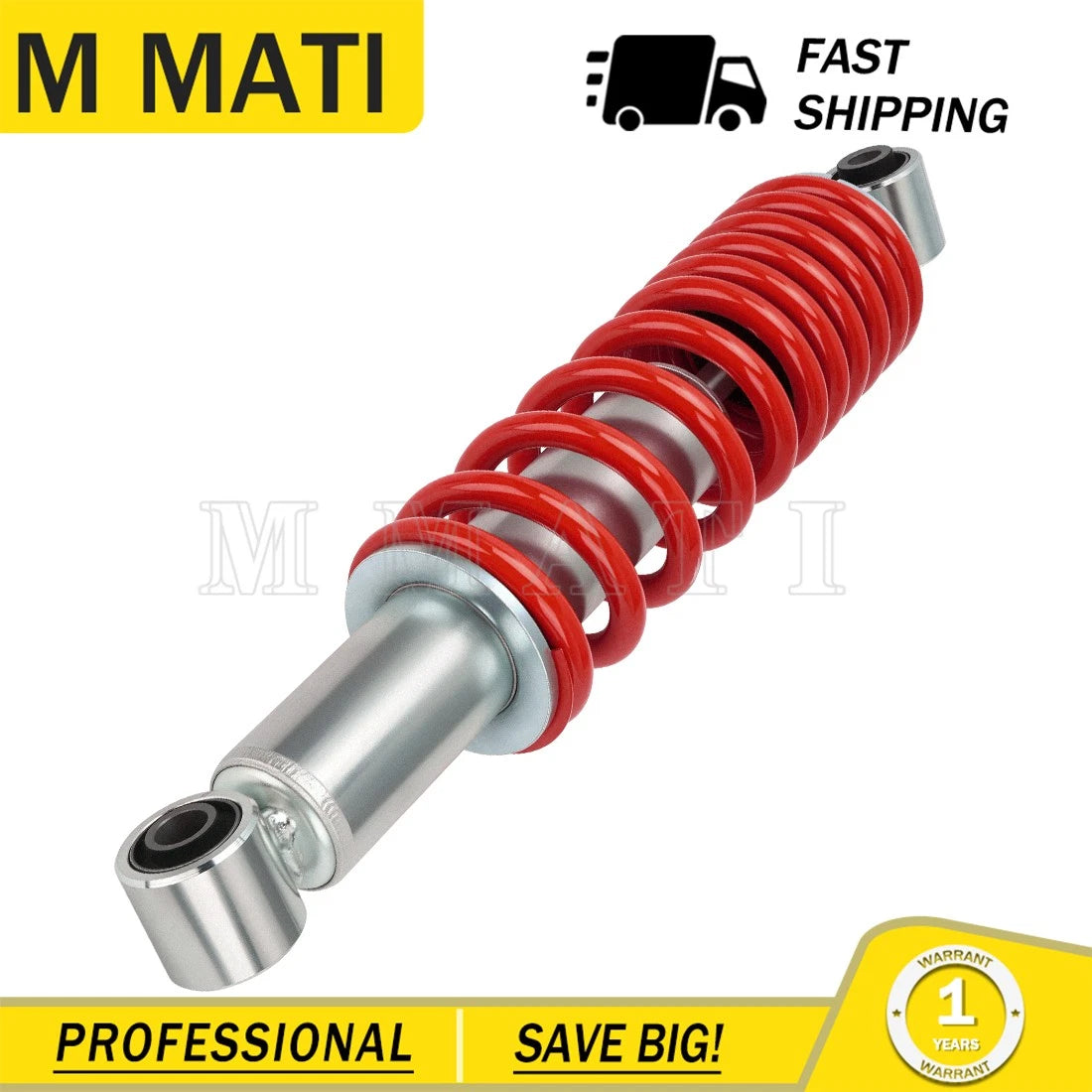 2X Red Rear Shock Absorber for Yamaha Blaster YFS200 (1988–2006) J-22210-20-36