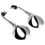 Pair Shorty Mirrors Chrome for Vespa Primavera 50-125, Sprint 50-150, GTS 125-300