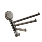 3 Arm Rotating Towel Rack with Suction Cup for Tile Glass Smooth Walls
