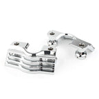 Chrome Finned Slotted Head Bolt Spark Plug Covers for Harley Touring