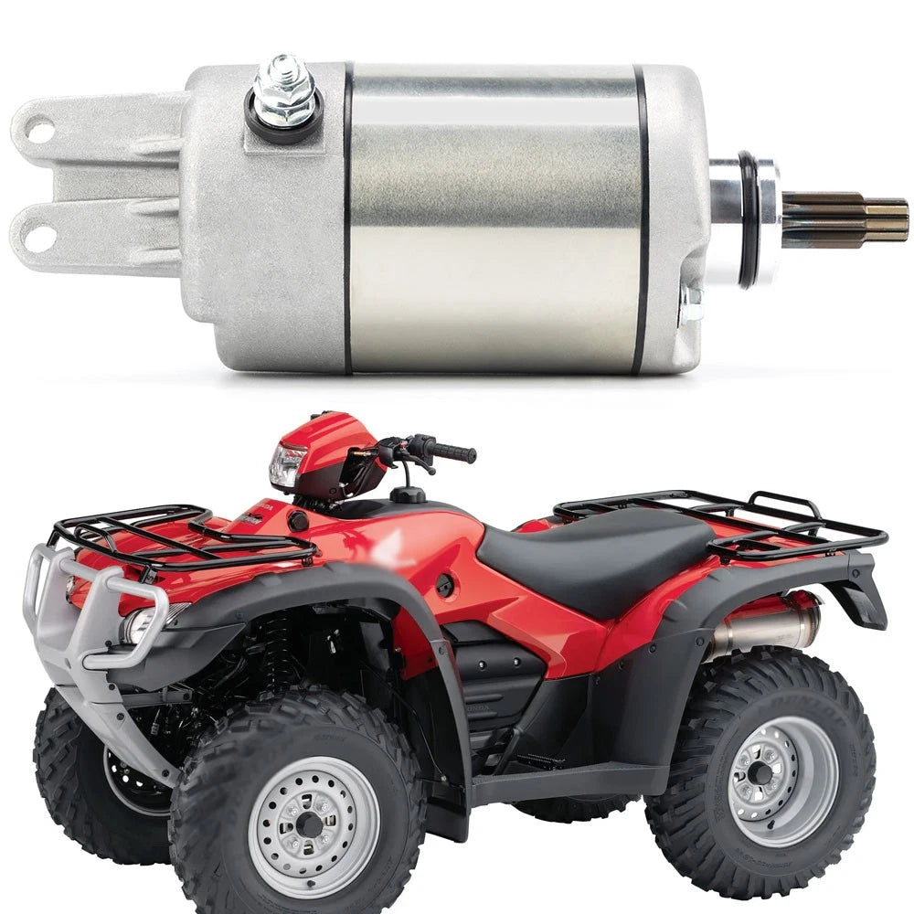 Starter Motor Assembly #31200-HM7-003 for Honda FourTrax Foreman 400 450 500 (1995–2004)