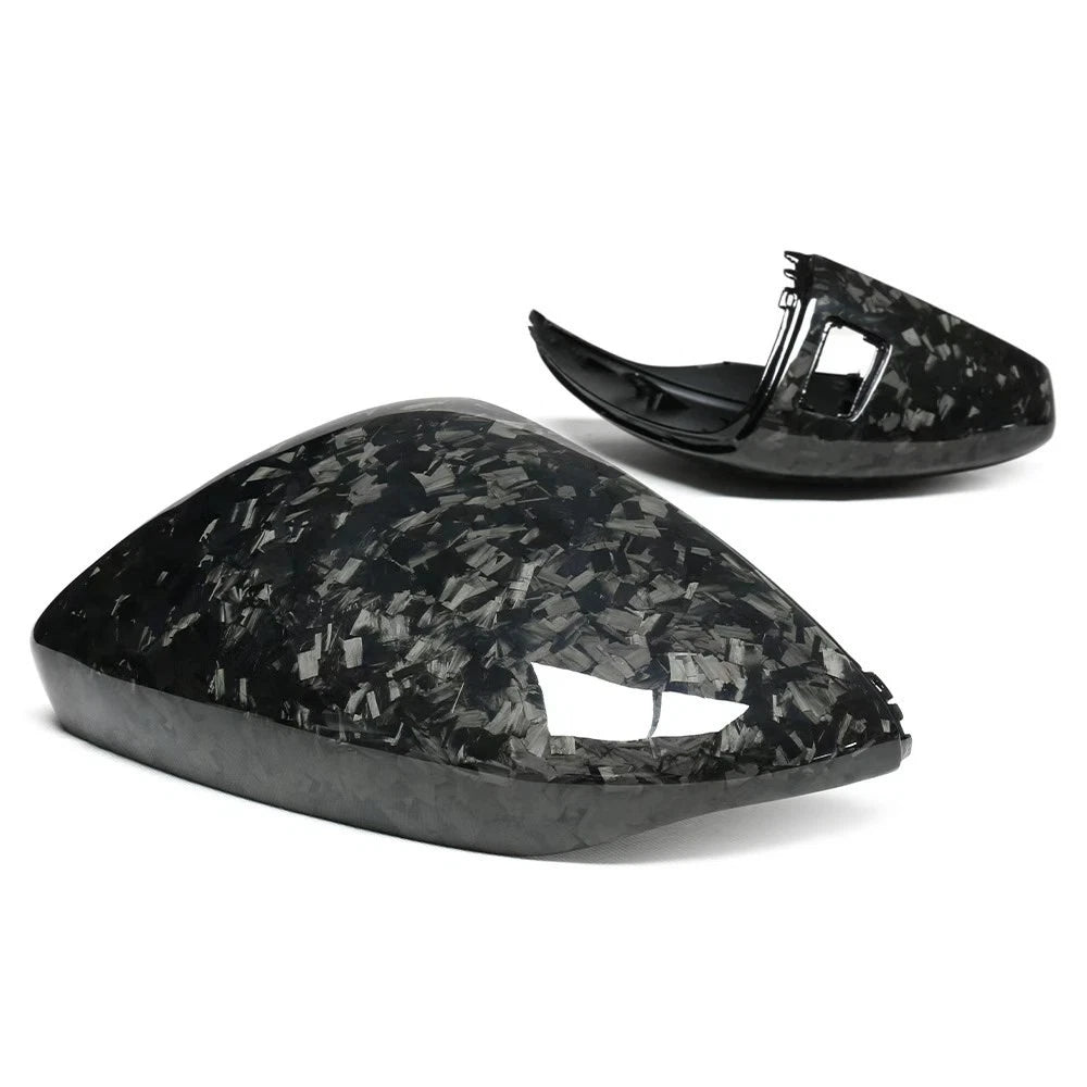 2X Carbon Fiber Mirror Cover Cap for Audi A5 (2025+) w/ Lane Assist