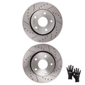Front Vented Brake Rotors Set of 2 for Jeep Wrangler (2007–2018)