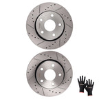 Front Vented Brake Rotors Set of 2 for Jeep Wrangler (2007–2018)