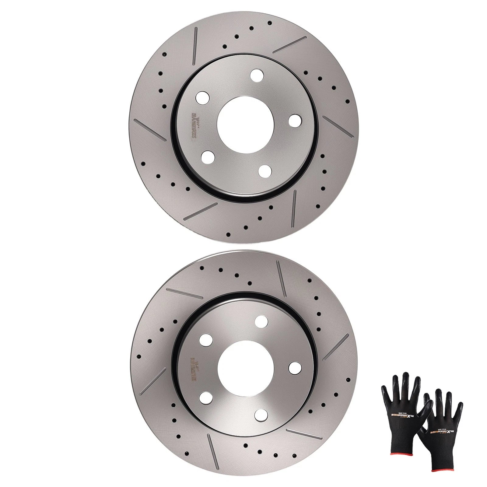 Front Vented Brake Rotors Set of 2 for Jeep Wrangler (2007–2018)