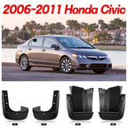 Mud Flaps Splash Guards Fender Set for Honda Civic (2006-2011) 4Pcs