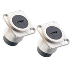 2X USB C Panel Mount Connector Adapter for Home Audio Video Systems