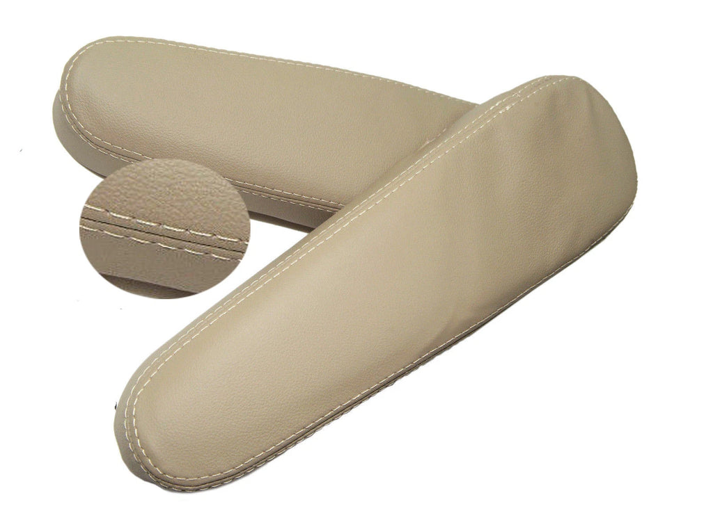 Front Seat Armrest Cover for Honda CR-V (2001–2006) Beige Leather Synthetic
