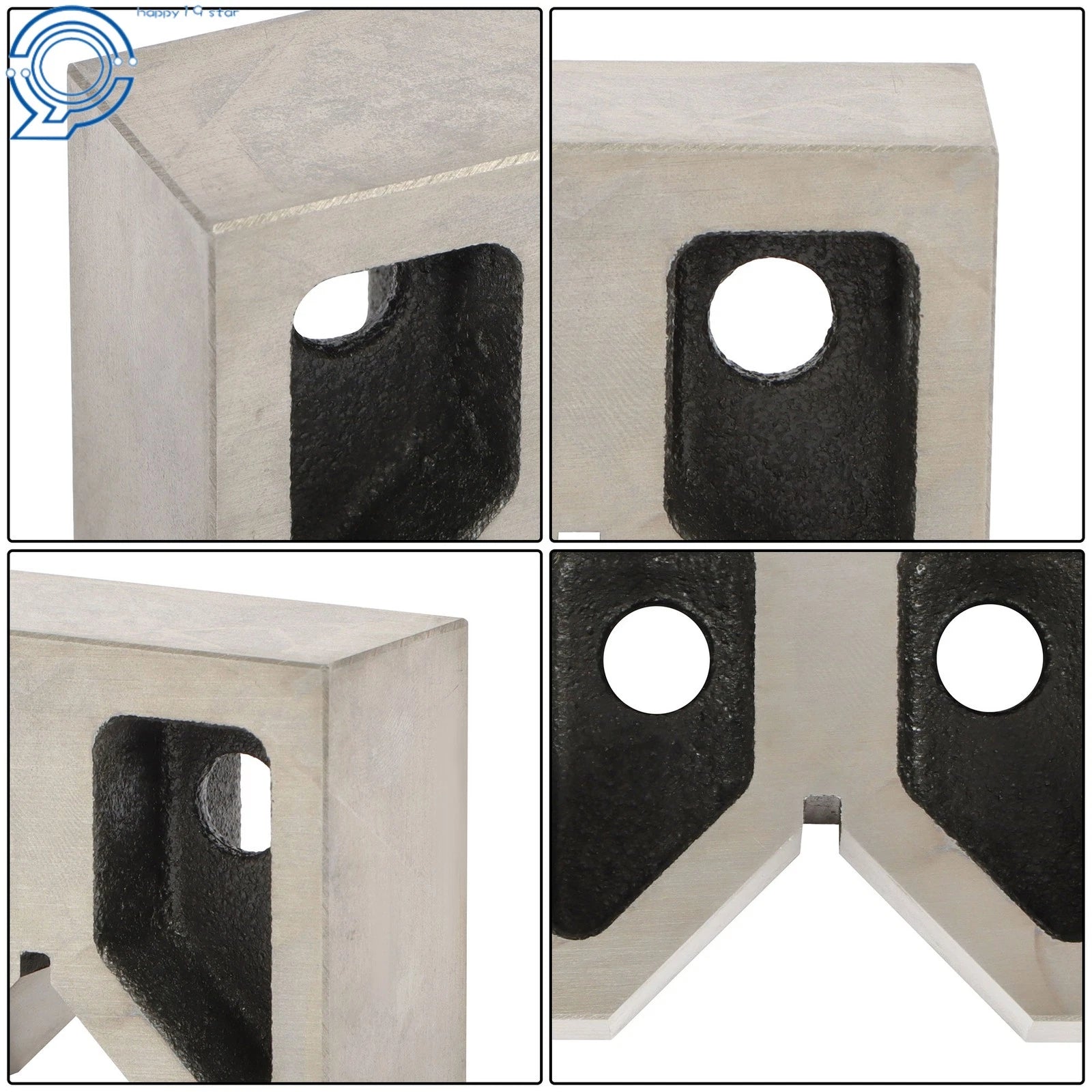 Set of 2 Jumbo V-Blocks for Automotive Precision (3'' x 1-5/16'' x 2-3/8'')
