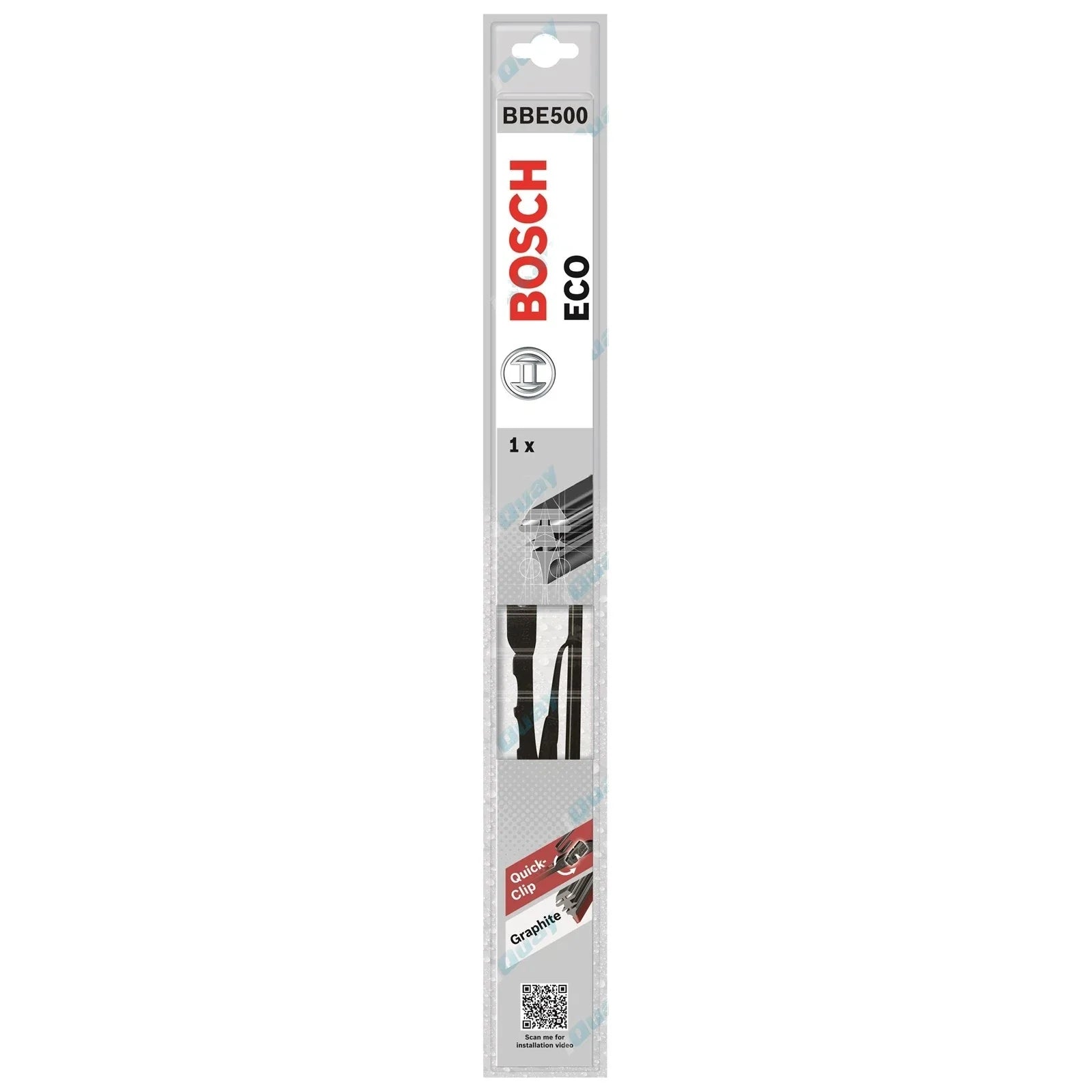 Front Pair Bosch Eco Wiper Blades for Nissan Urvan E24 4cyl 2.4L 2.7L 1987~1993