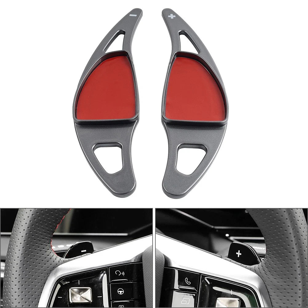 2X Gray ABS Steering Wheel Shifter Paddle Extensions for MG5 MG7 (2023–2025)