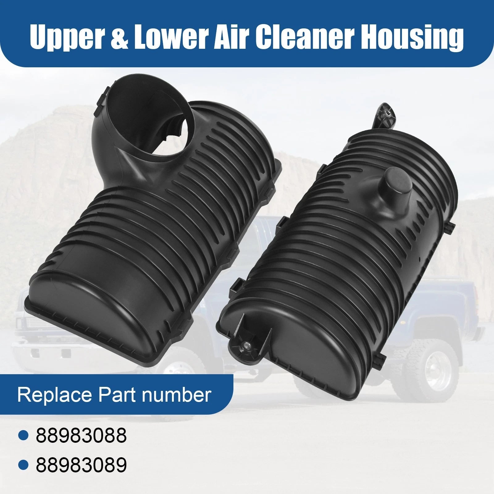Air Box Cleaner Housing Set for Chevrolet Kodiak GMC