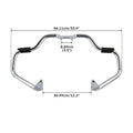 Black/Chrome Mustache Highway Bar for Indian Chief Vintage Chieftain (2014–2025)