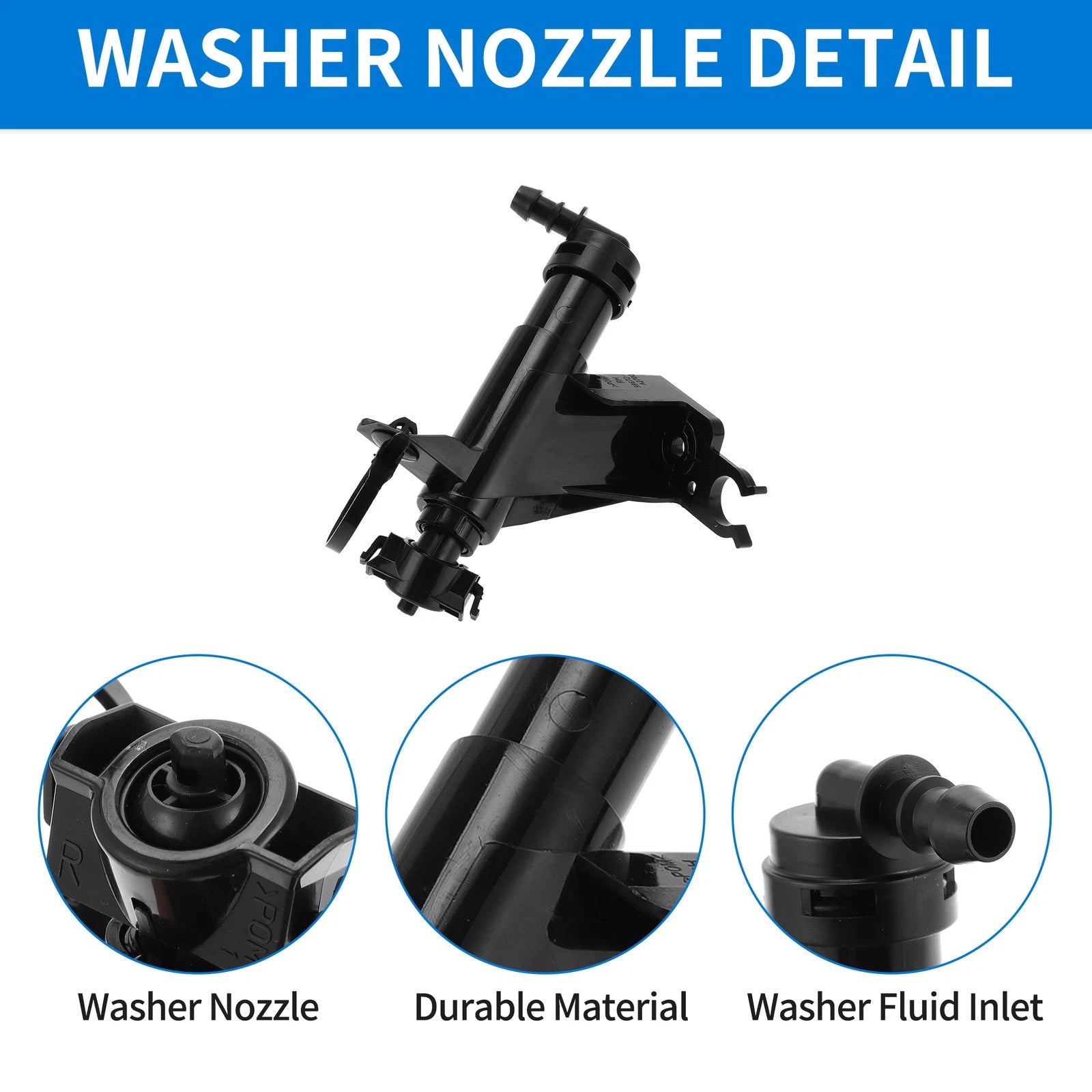 Front Right Headlight Washer Nozzle for Kia Ceed (2012–2017) No. 98672A2700
