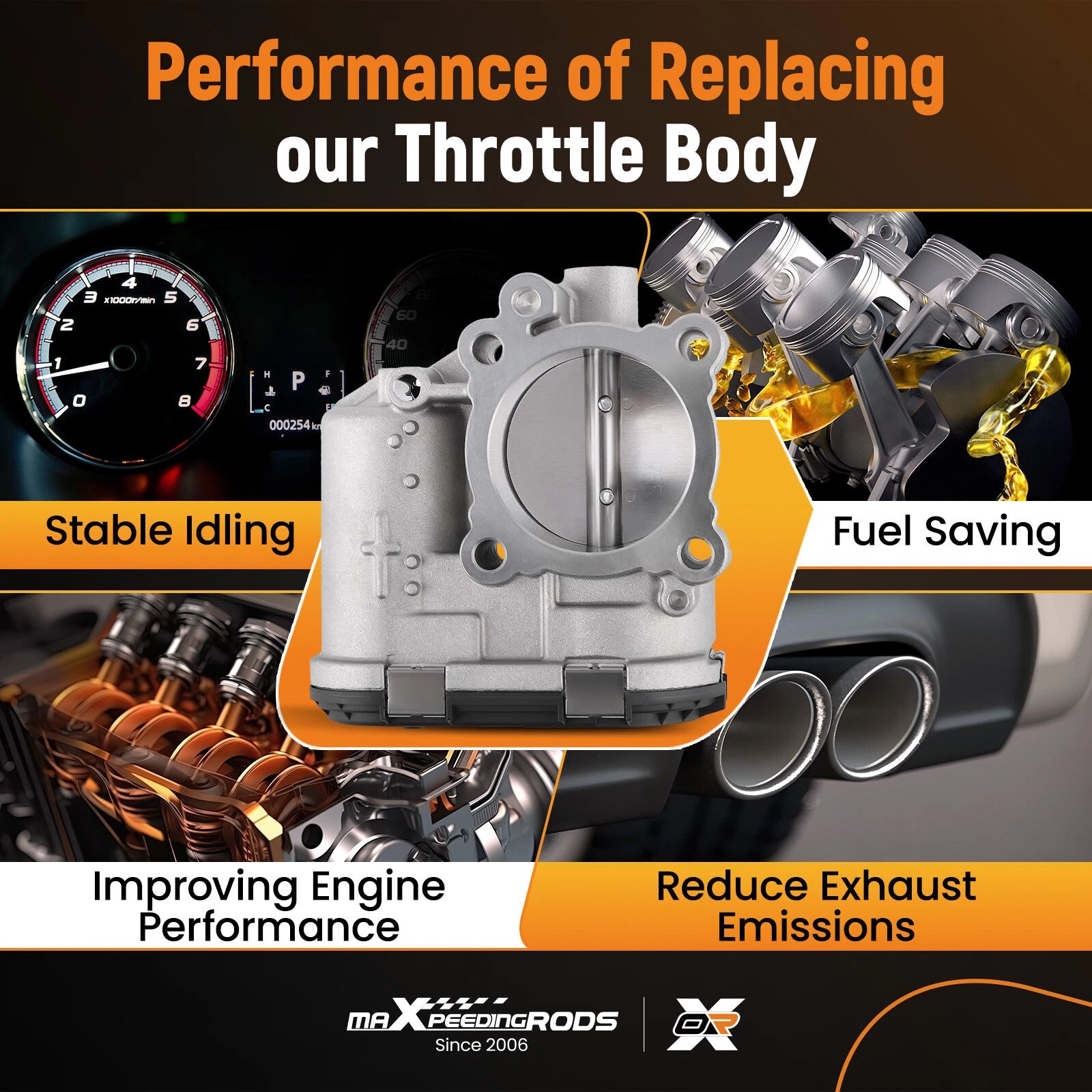 Electronic Throttle Body for Ford Fiesta 2011-2019
