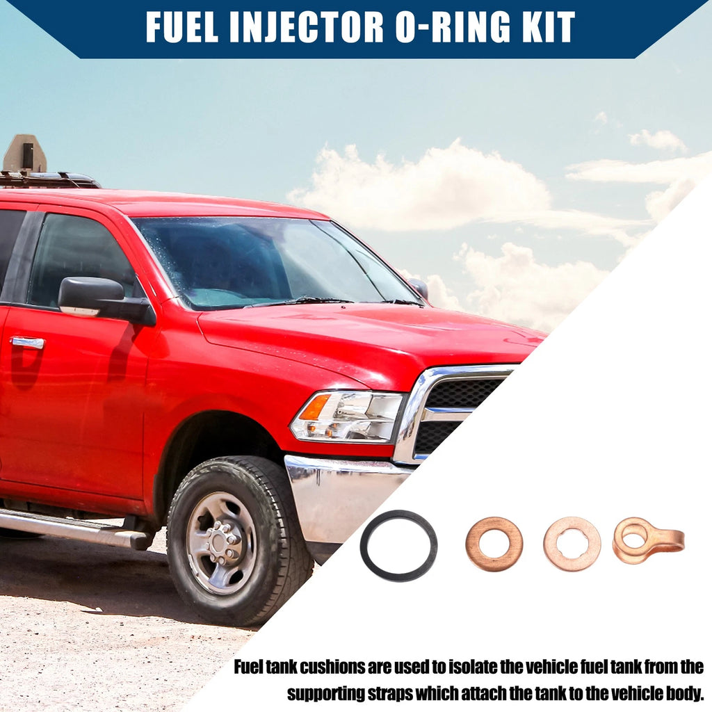 Set of 4 Fuel Injector Seal Installation Kit for Dodge 12v 4BT 6BT 5.9L (1991–1998)