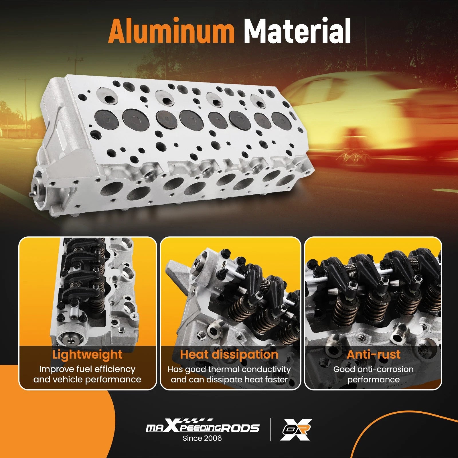 Assembled Cylinder Head for Mitsubishi Pajero L200 (1988-1995)