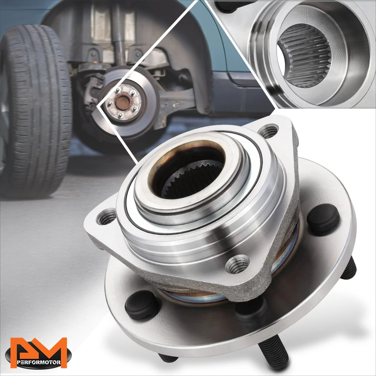 Front Left Right Wheel Hub Bearing Assembly for Chrysler Concorde Intrepid (1993–2004)