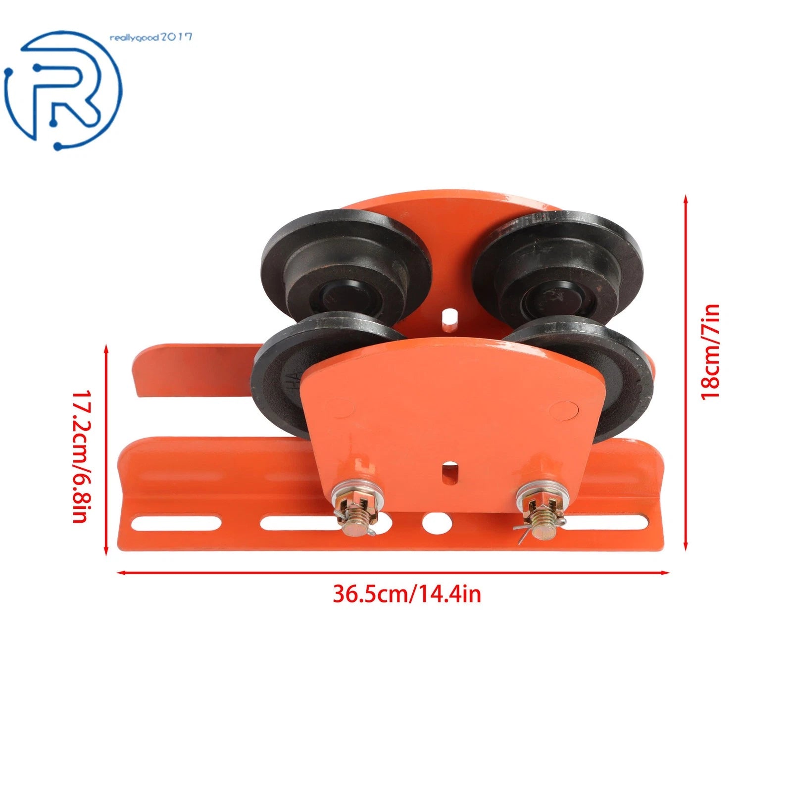 I-Beam Hand Trolley for I-Beam Flange Width 2.68" - 4.33" (2200lbs/1T)