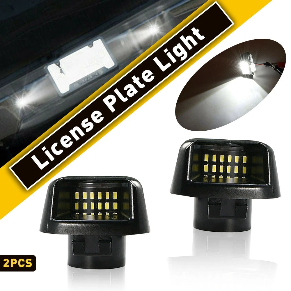 Set of 2 License Plate Light Rear Bumper Lamp Housing for Nissan Frontier