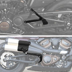 Passenger Seat Backrest Pad Footpegs Bracket for Sportster S (2021–2025) Black