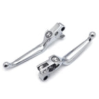 Chrome Skull Brake Clutch Levers for Harley XL/Dyna/Touring/Softail (1996–2007)