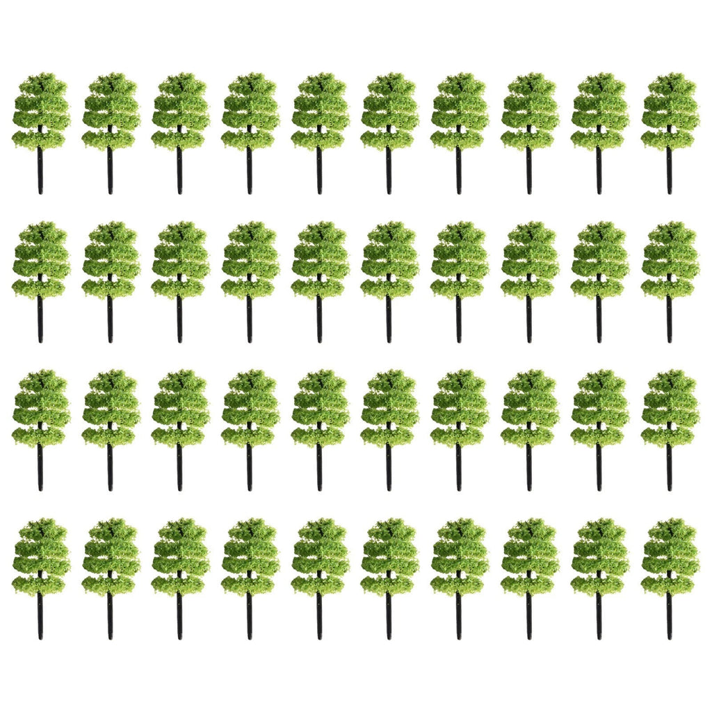 Model Tree Scenery 1:100 for Railroad (Plastic Decoration Accessories)