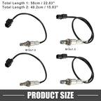 Set of 4 O2 Oxygen Sensors for Honda Odyssey (2011–2013) V6 3.5L