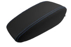 Leather Synthetic Console Armrest Cover for Chevrolet Cruze (2016–2018) Blue Stitch