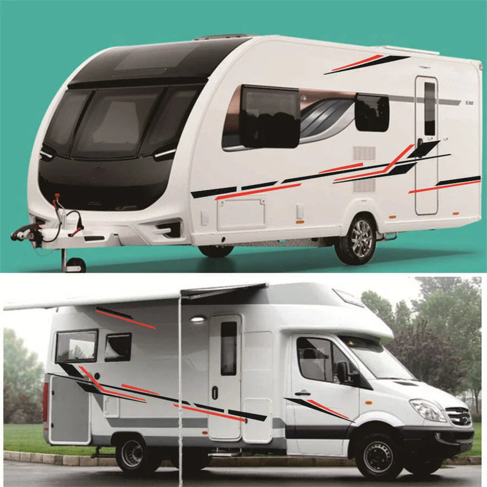 Vinyl Decal Stripes for Universal Car Camper RV Trailer