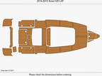 EVA Pads for Scout 320 LXF (2015) - Faux Teak Flooring Mat