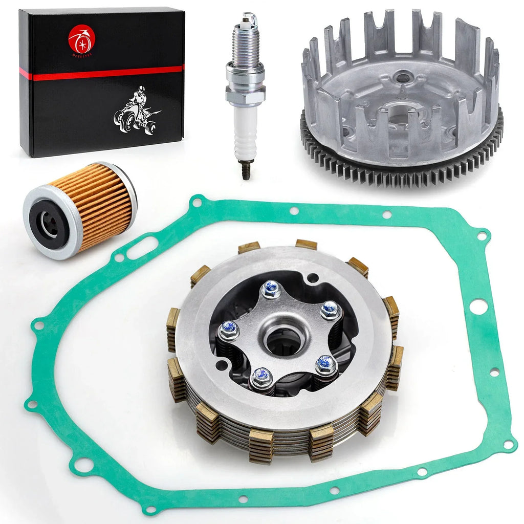 2 x Clutch Assembly kit & Clutch Basket for YAMAHA YFM350 Raptor (2004–2013)