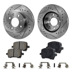 Front Brake Disc and Pad Kit for Pontiac G5 (2009)