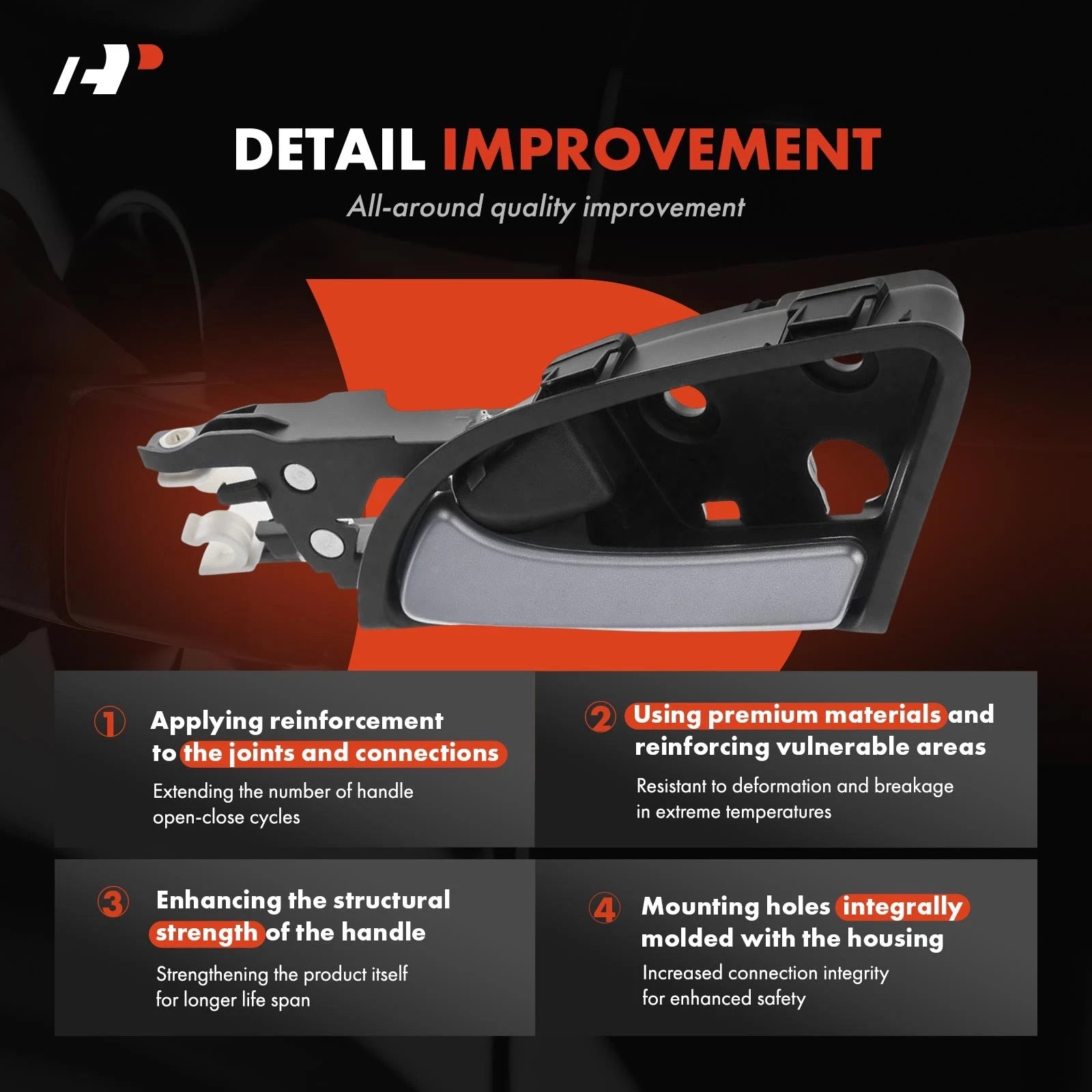 Driver Interior Door Handle for Honda Accord/Crosstour (2008-2012)