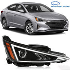 Headlight Assembly for Hyundai Elantra Sedan (2019–2020) Right Halogen