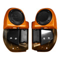 Lower Vented Fairing Speaker Pods for Harley Touring Glide (2014–2023) Amber