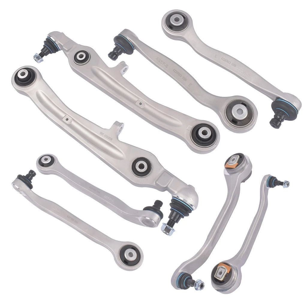 8X Front Upper & Lower Control Arms for Bentley Continental GT GTC Flying Spur (2003-2020)