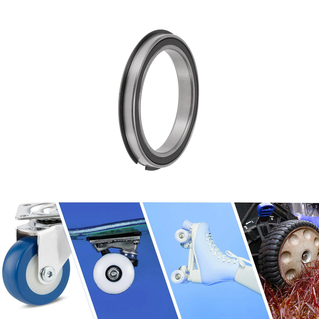 Deep Groove Ball Bearings 6808NR2RS for Scooter Skateboard (40x52x7mm)
