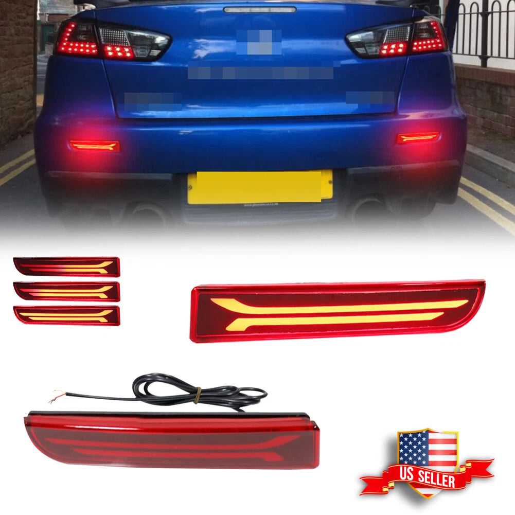 LED Rear Bumper Reflector for Mitsubishi Lancer Evo (2003–2018)