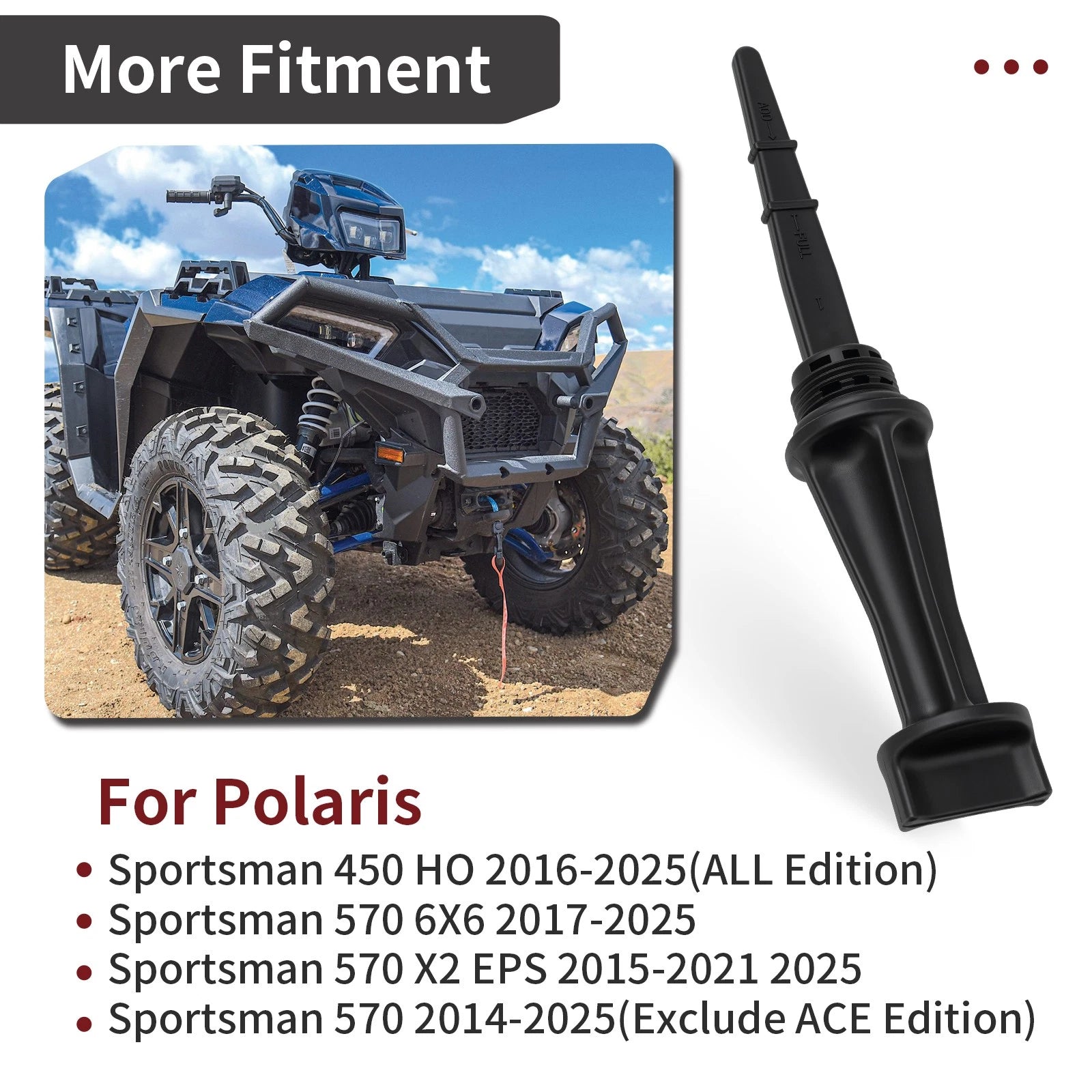 Oil Dip Stick 2521331 for Polaris Sportsman 450 HO (2016–2025)