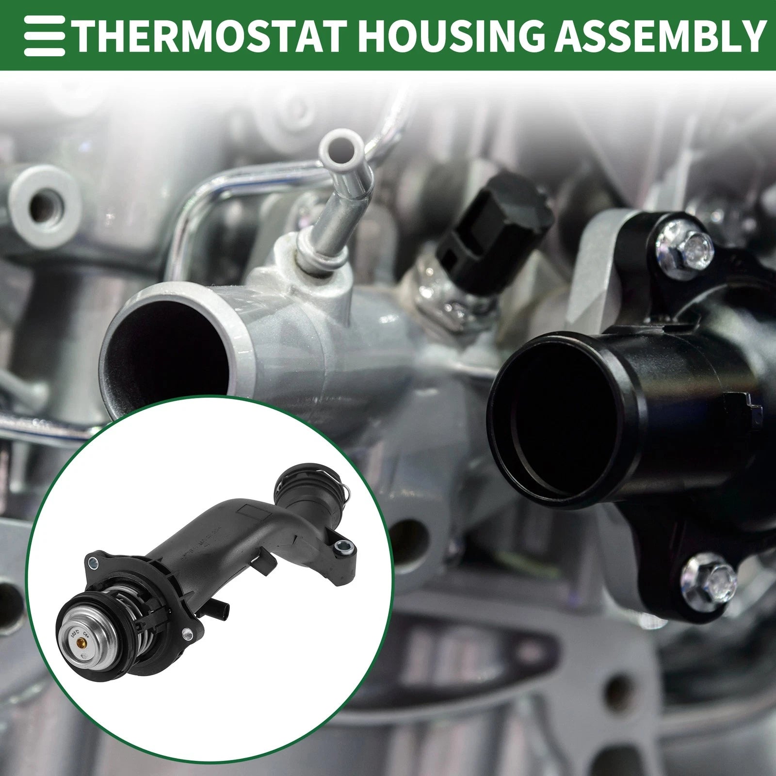 Engine Coolant Thermostat Housing Assembly for Mercedes AMG G63 (2013–2018)