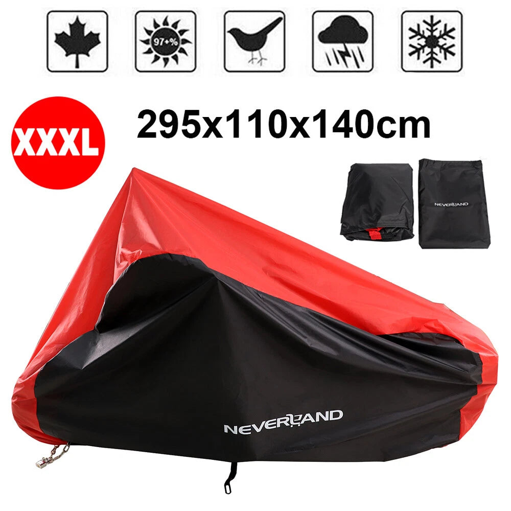 3XL Waterproof Motorcycle Cover for Harley Davidson Road King FLHR FLHX
