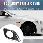 Set of 2 Fog Light Grille Covers for Toyota Venza (520400T010, 520300T010)