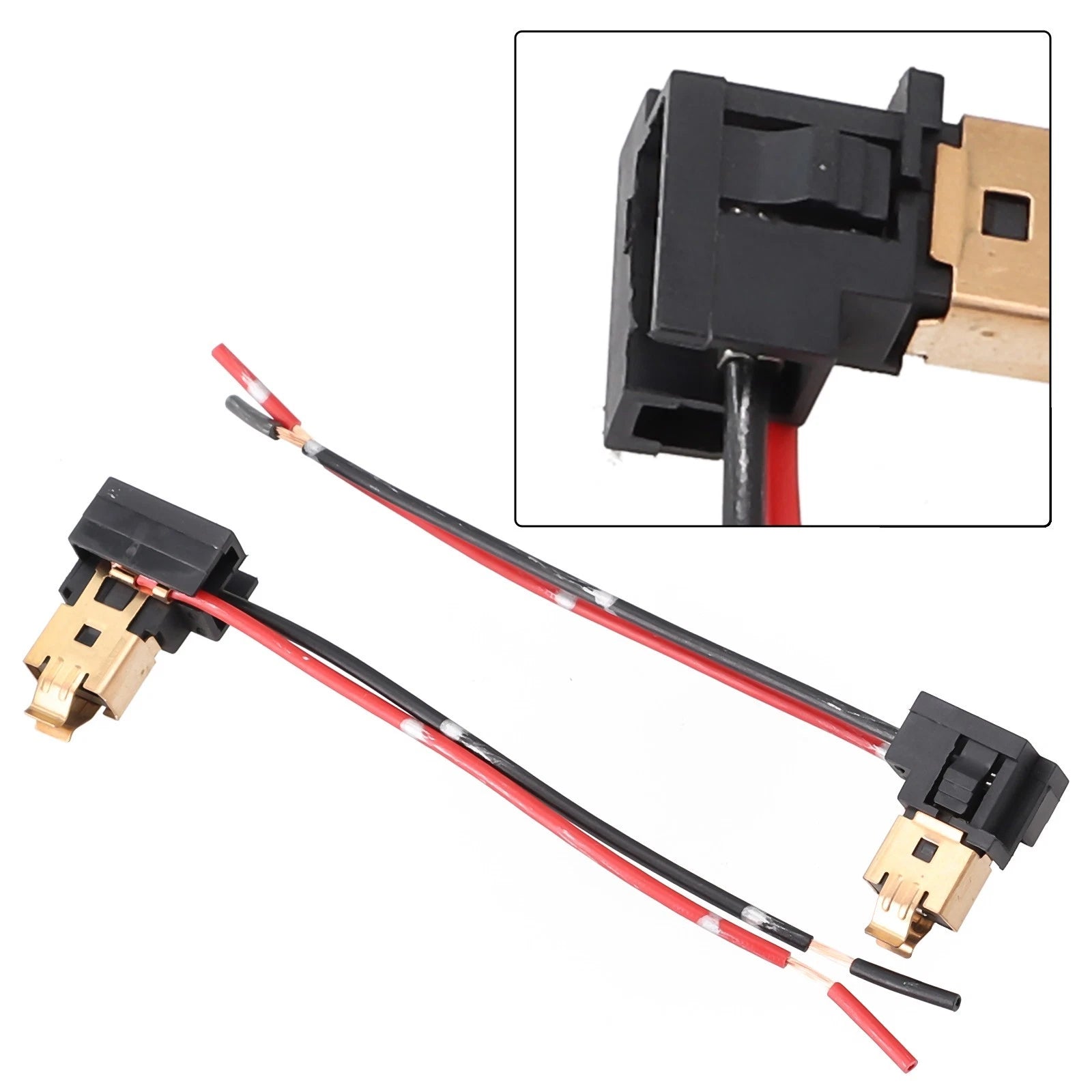 2X H1 H3 Socket Extension Wiring Harness Connector LED Headlight Adapter