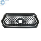 Front Upper Grille for Toyota Tacoma (2016–2021) Matte Black Chrome